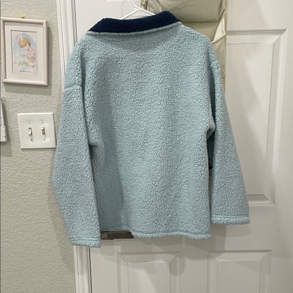 Snoopy Light Blue  Sherpa Pullover - Stay Cool - Picture 2 of 13